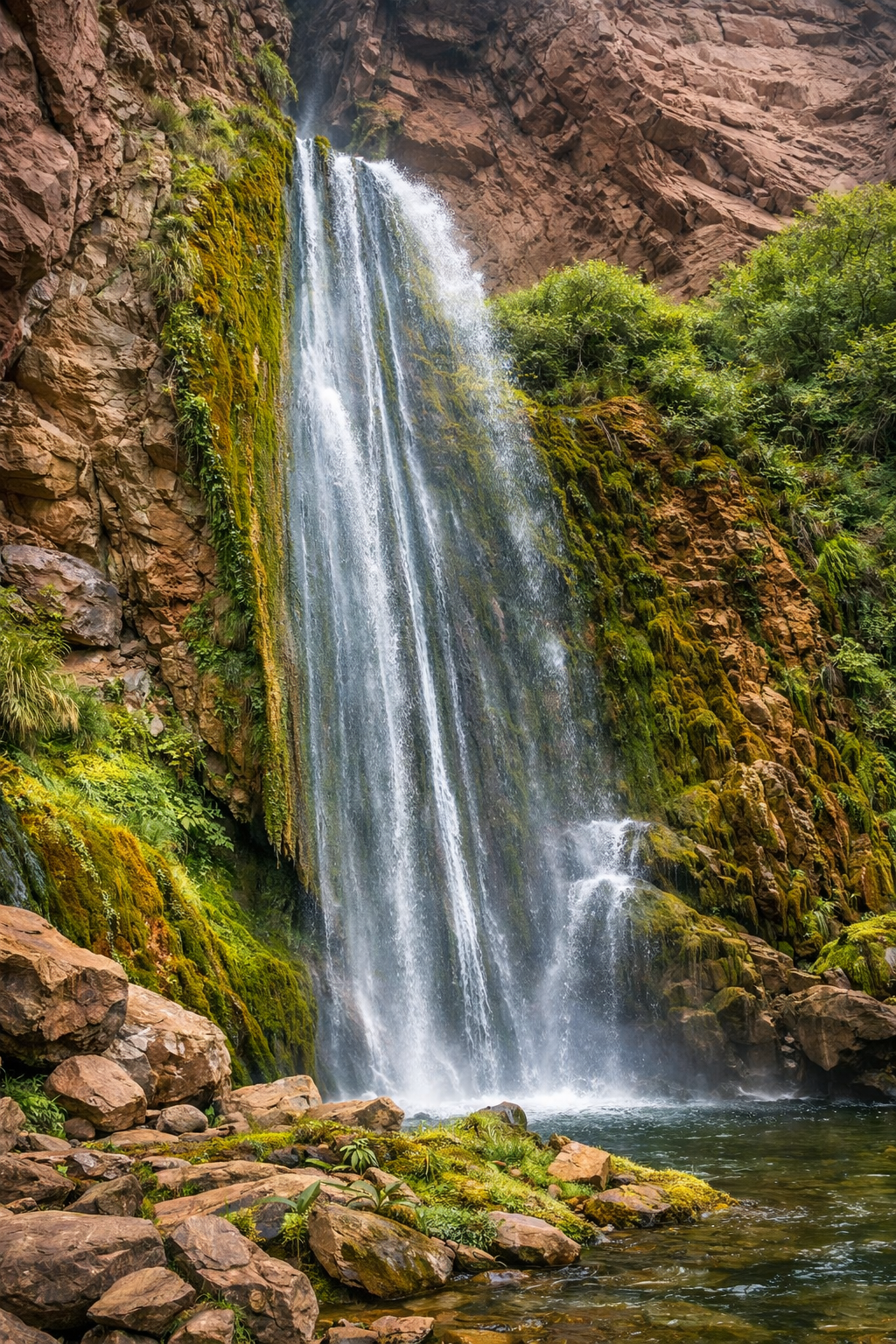 Perolniyoc Waterfall, Peru, digital Wall art
